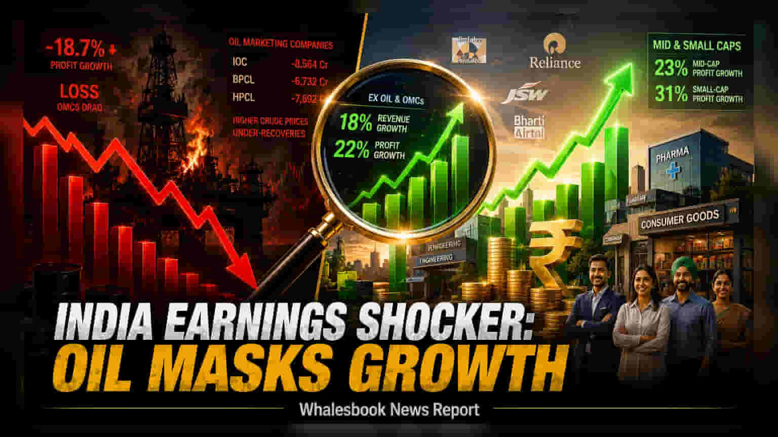 India Inc Q1 Profit Hits 10-Quarter High, But Oil Sector Masks True Growth