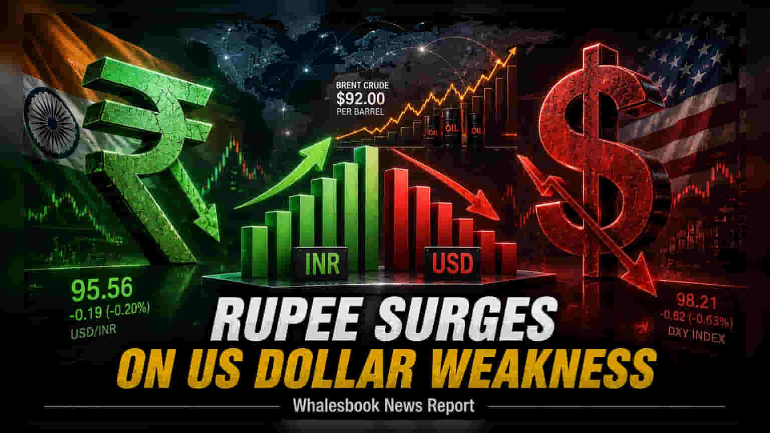 Rupee Gains to 95.56 as US Treasury Boosts Bond Buybacks