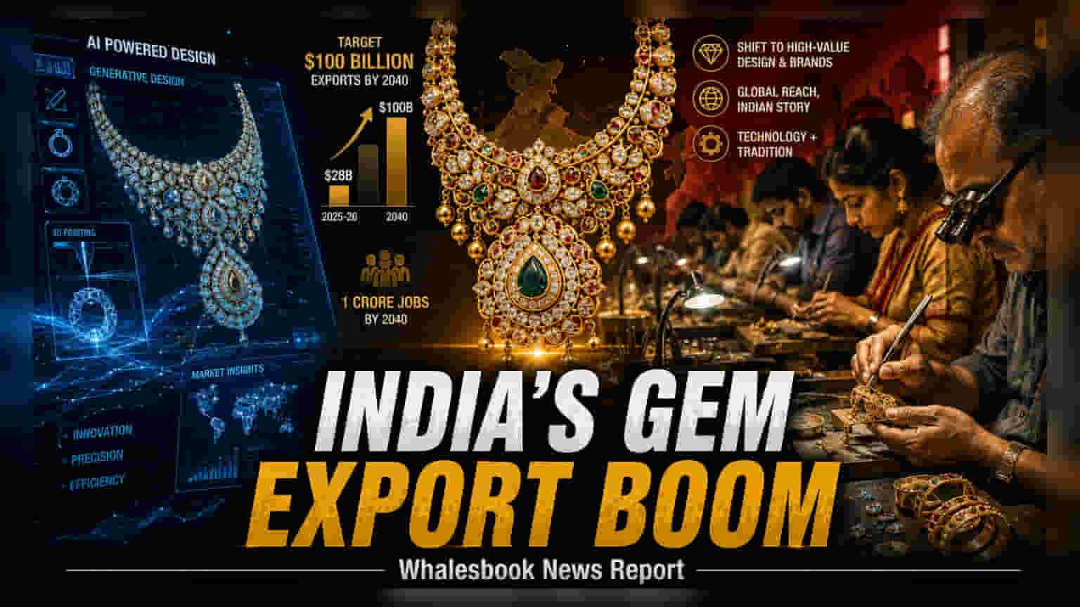 India Targets $100 Billion Gems & Jewellery Exports By 2040