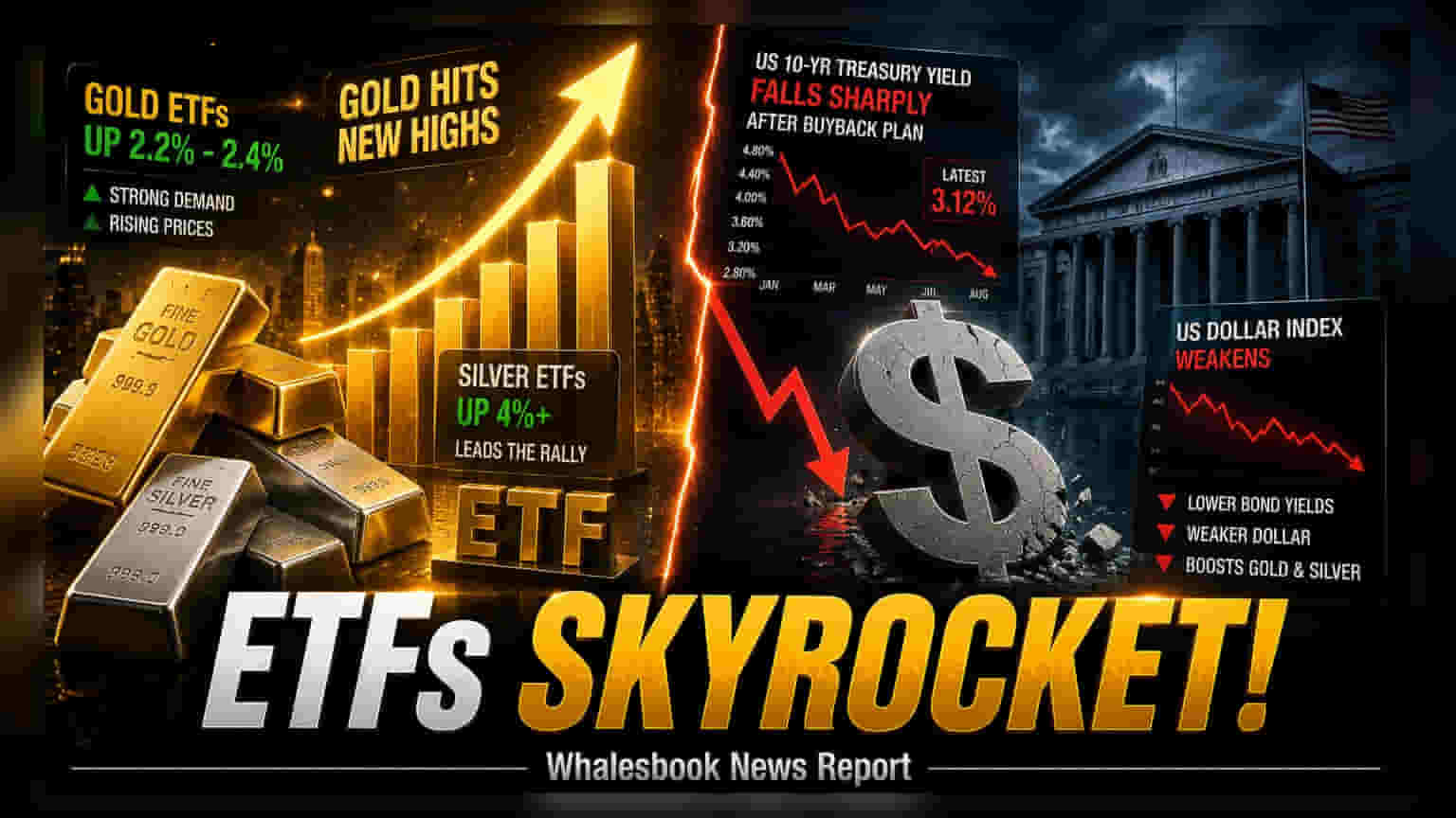 Gold and Silver ETFs: US Treasuryના પગલાથી સોના-ચાંદીના ETFsમાં 4% સુધીનો ઉછાળો!