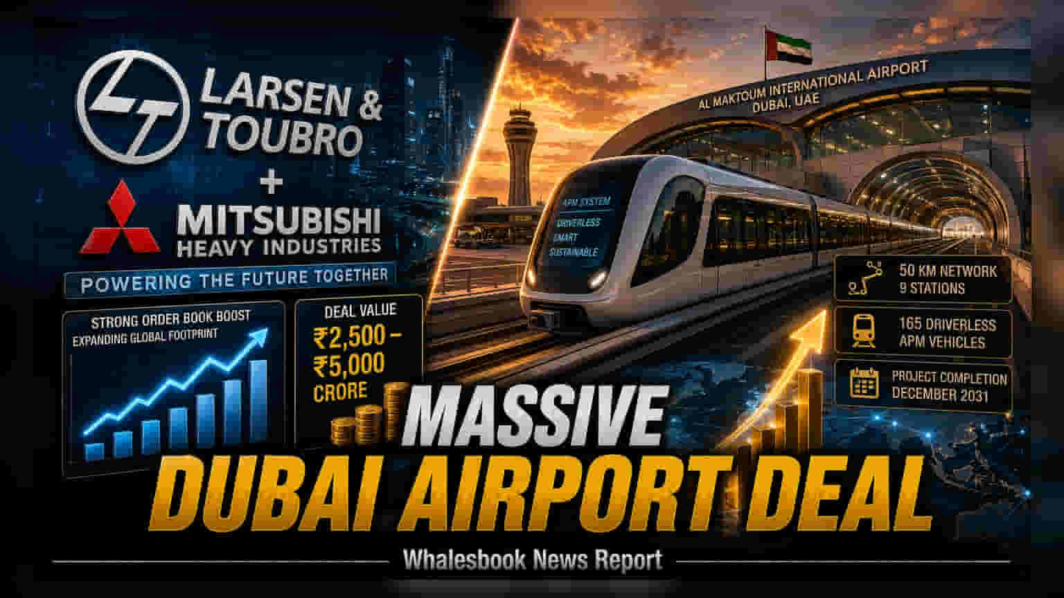L&T-Mitsubishi को दुबई एयरपोर्ट से ₹2,500 करोड़ का बड़ा कॉन्ट्रैक्ट, शेयर में उछाल की उम्मीद