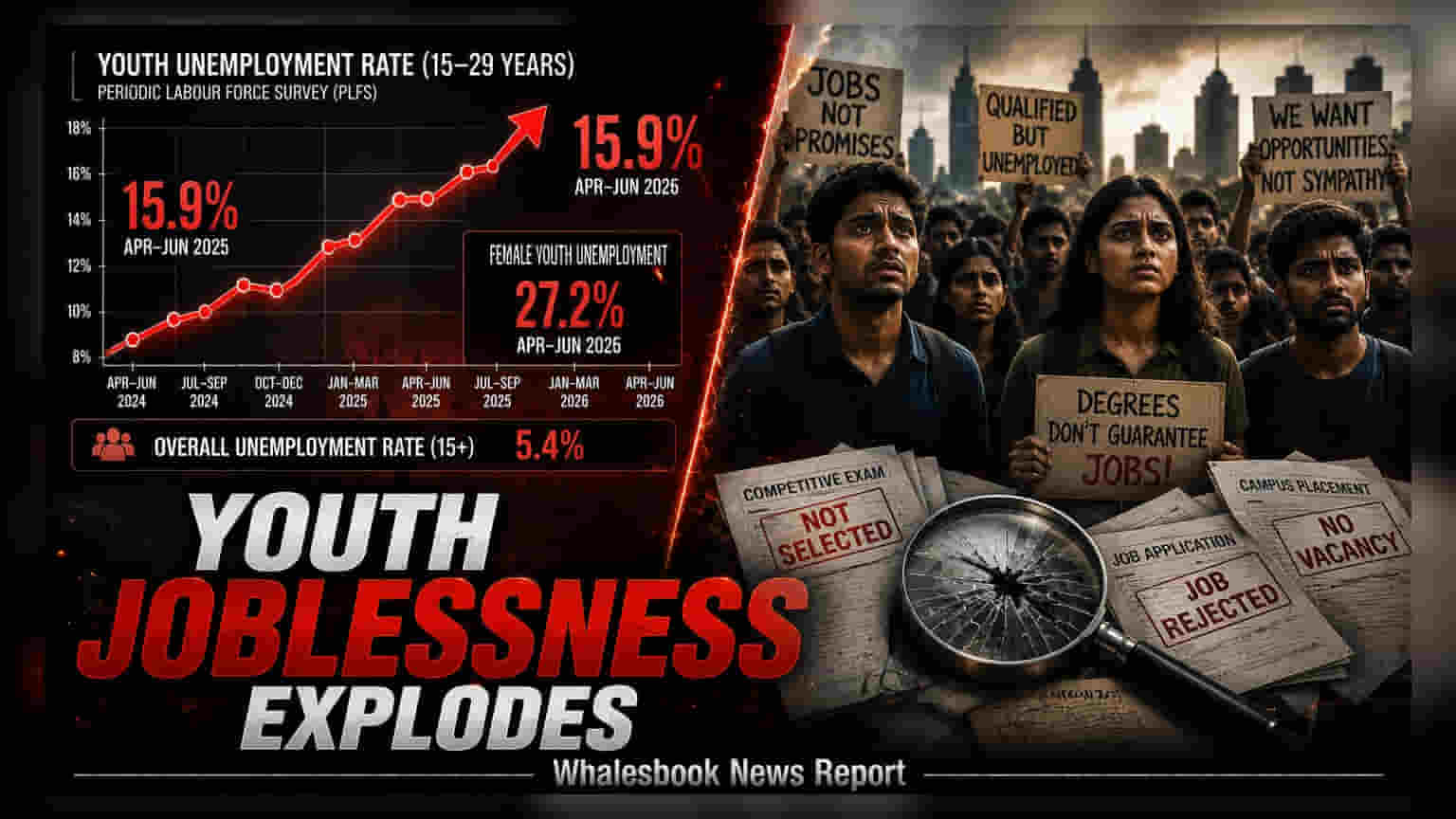 Indian Youth Unemployment Hits 15.9%: Economic Trends