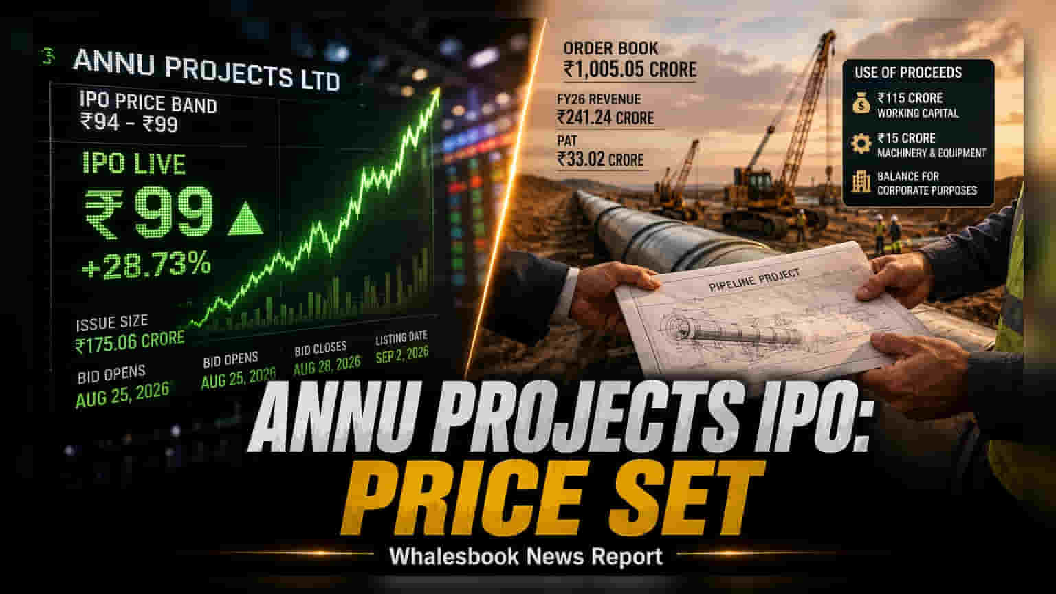 Annu Projects IPO Opens Aug 25 at Rs 94-99: Details and Context