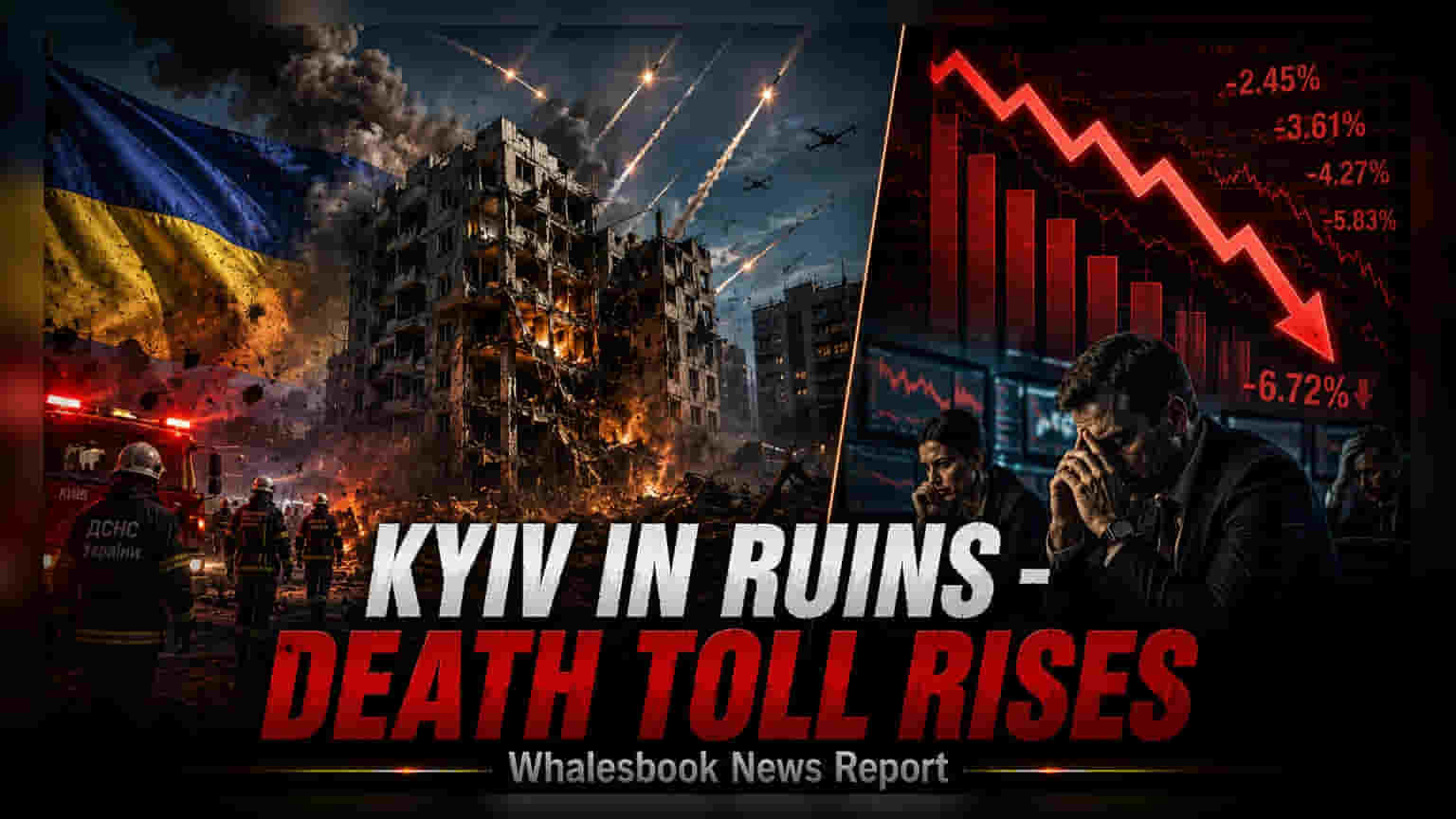 Kyiv पर मिसाइल हमला: 12 की मौत, बिजली और इंफ्रास्ट्रक्चर तबाह