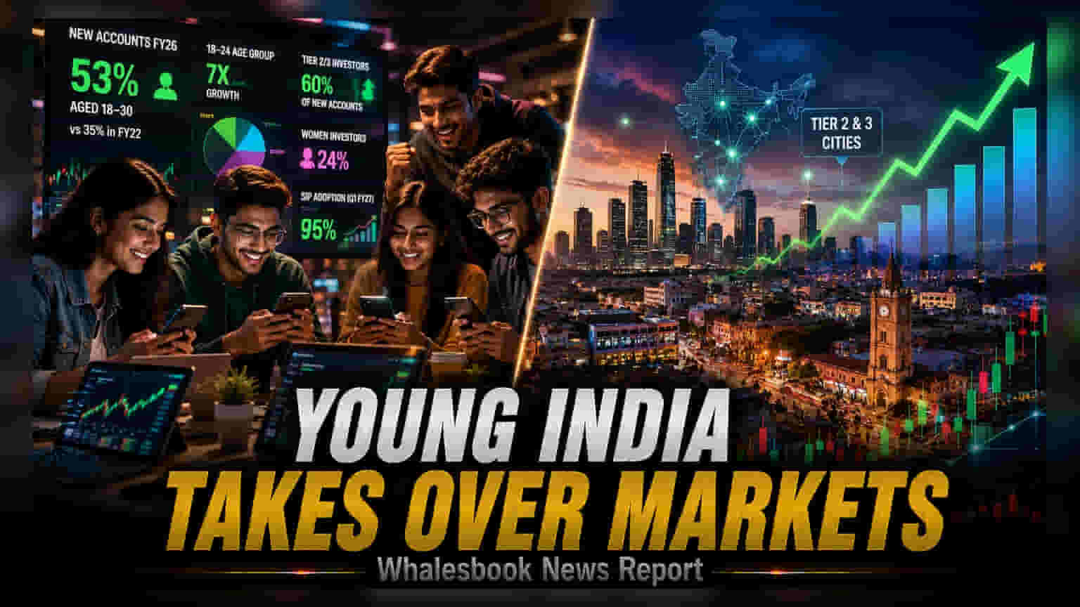 Young Investors का दबदबा: भारतीय शेयर बाजार में 53% नए अकाउंट्स पर इनका कब्जा!