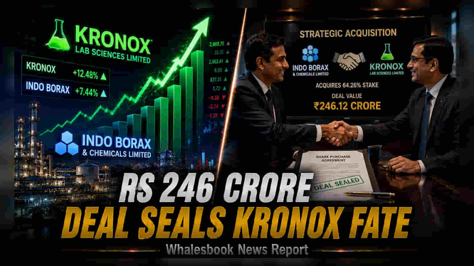 Indo Borax Share Price: રોકાણકારોને લાગી લોટરી! Kronox Lab માં 64% હિસ્સો ખરીદશે, શેર **7.44%** ઉછળ્યો