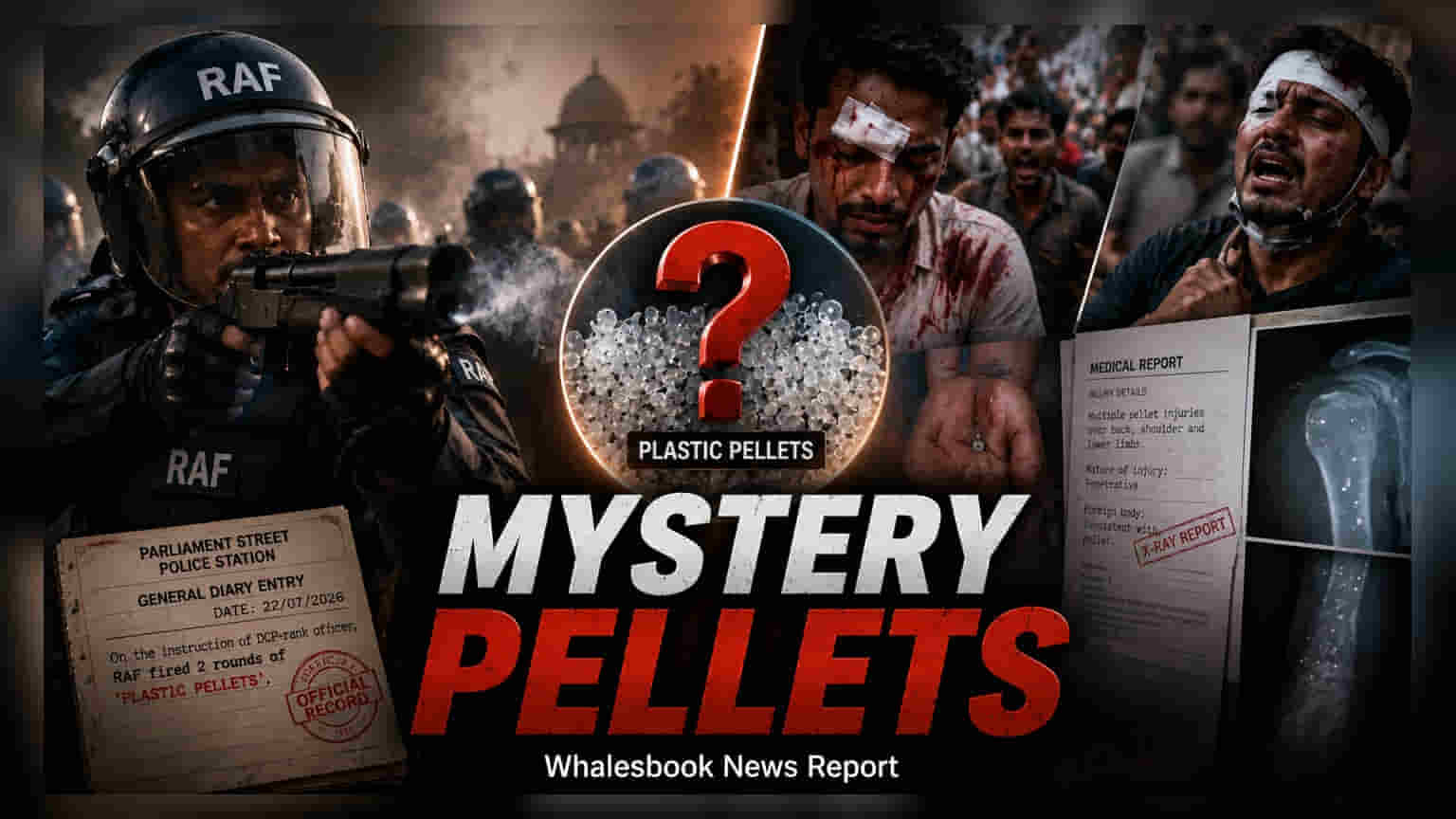 RAF Plastic Pellets: પોલીસ ચોપડે પુરાવા મળ્યા, સુરક્ષા દળોના હથિયારો પર સવાલો!