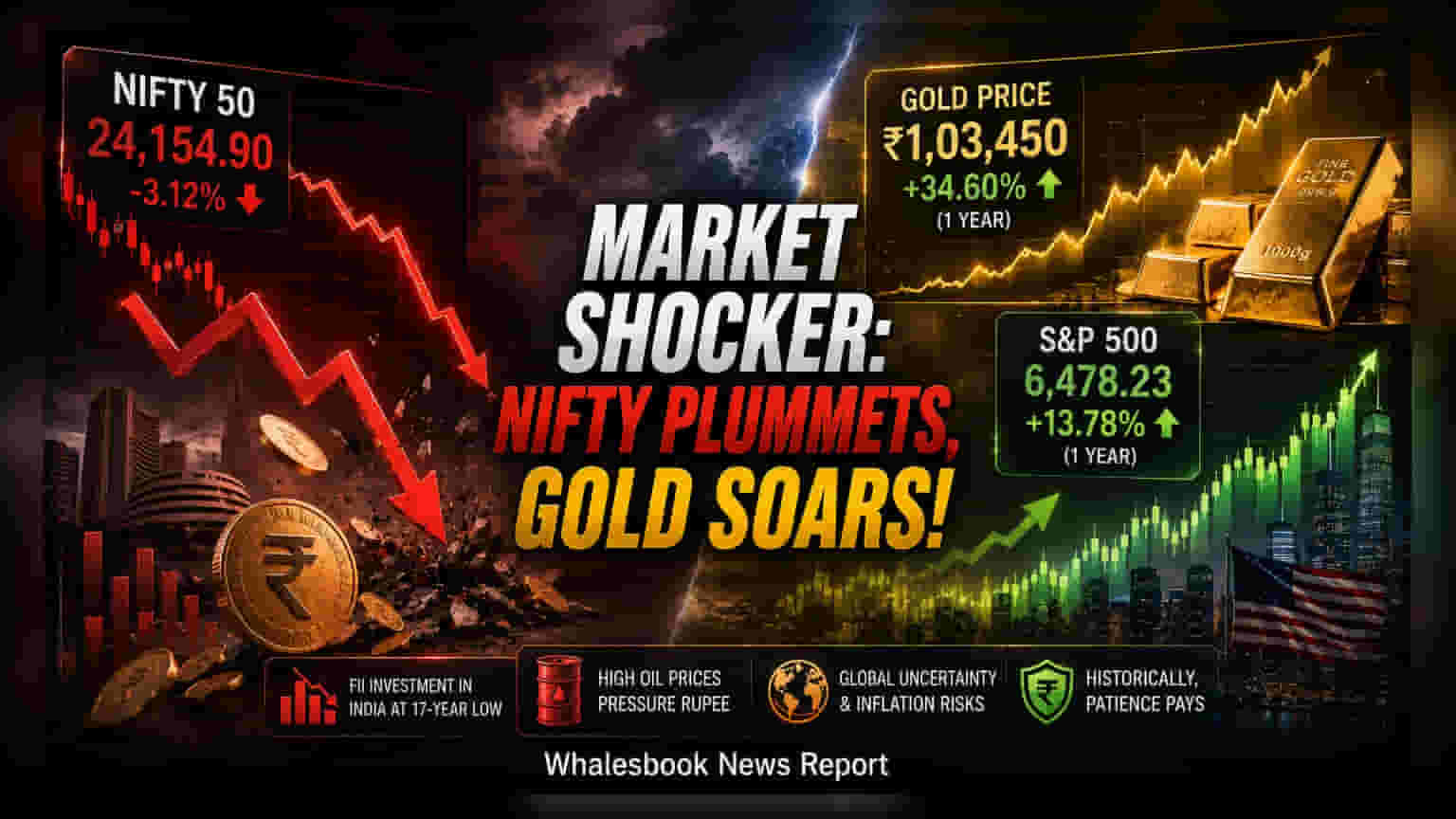 Nifty Recovers as Gold and US Stocks Outpace Indian Equities