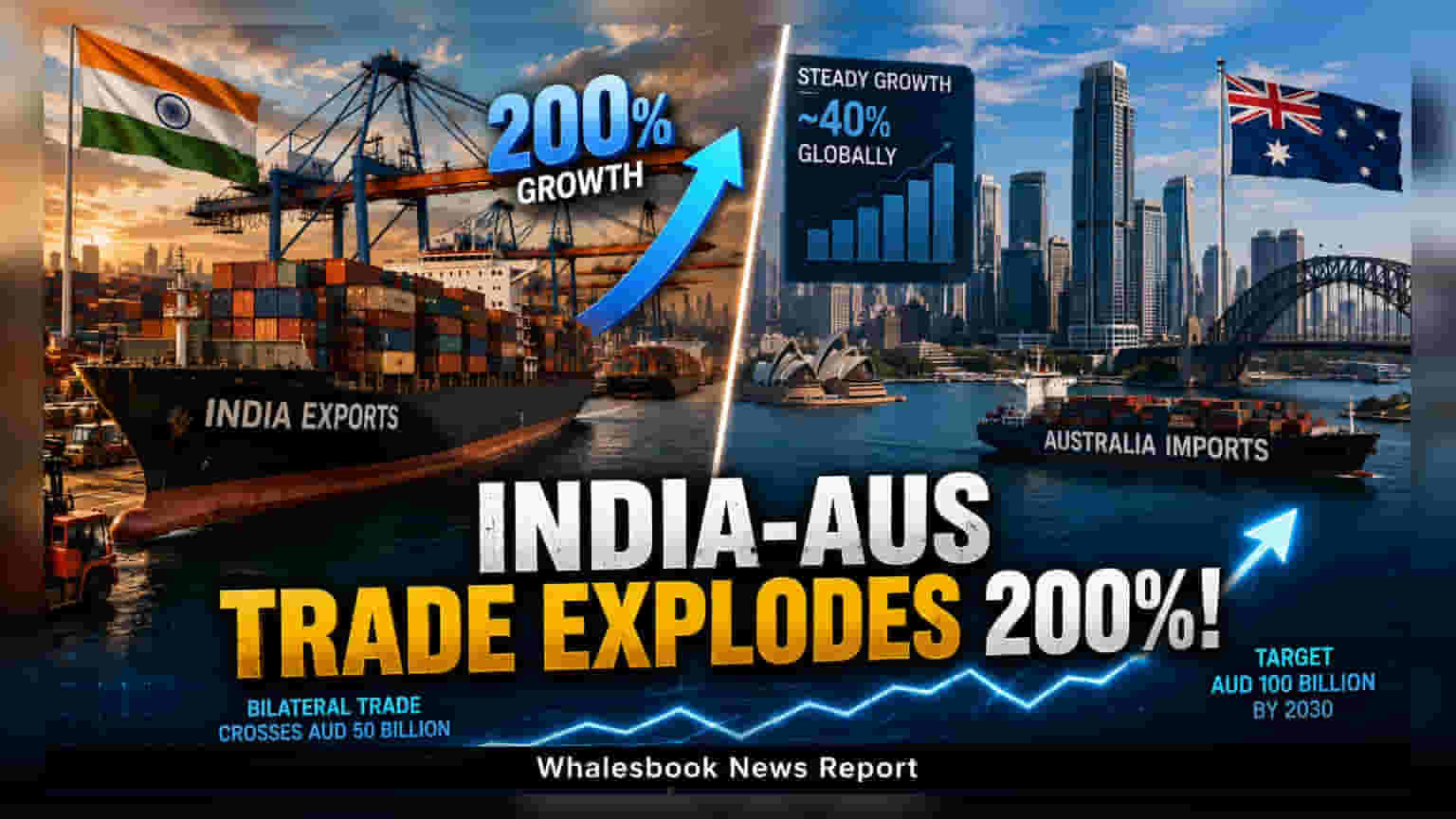 India-Australia Trade Pact: ECTA હેઠળ વેપારમાં **200%** નો જબરદસ્ત વધારો!