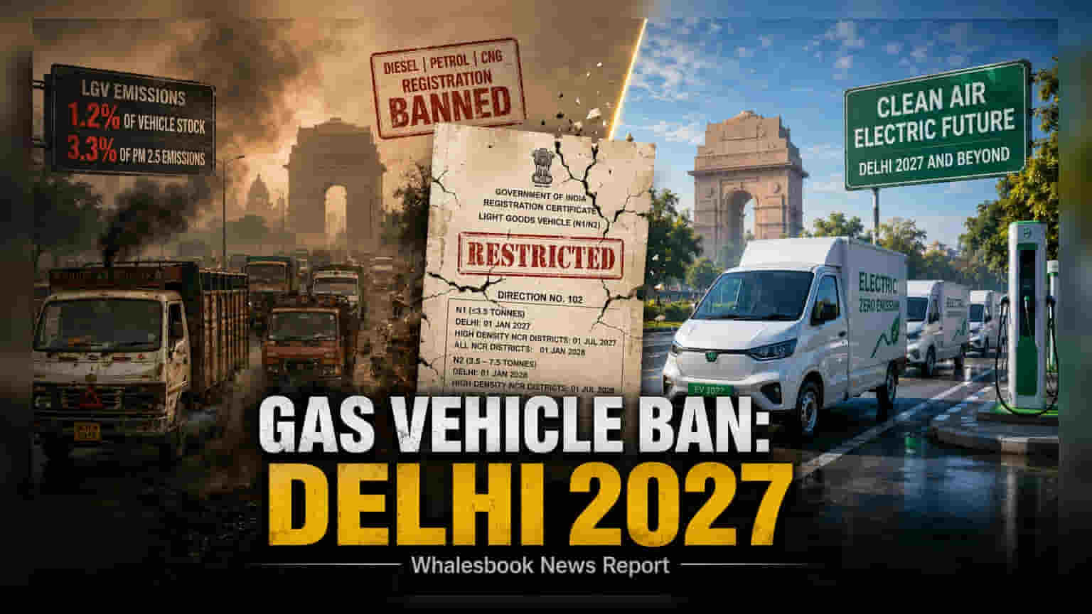 டெல்லி-NCR-ல் 2027 முதல் புதிய டீசல், பெட்ரோல், CNG வாகனங்களுக்கு தடை!