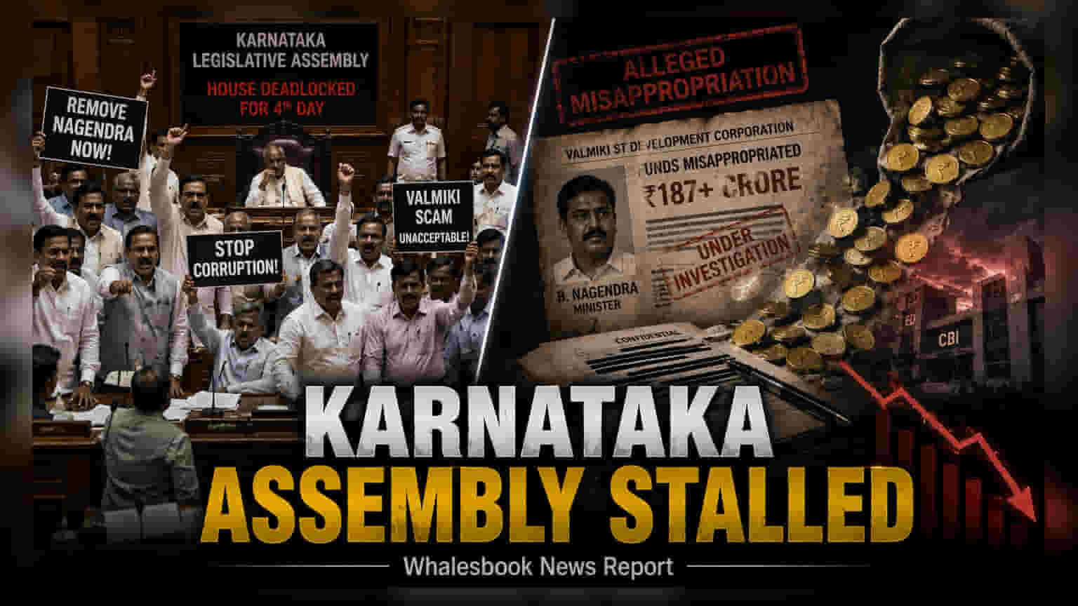 Karnataka Assembly Stalled for 4th Day Over Minister Allegations