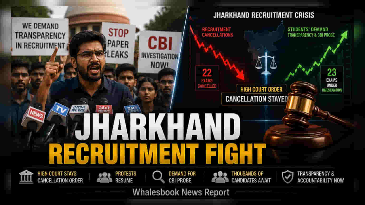 Jharkhand High Court Stays Exam Cancellations; Student Protests Resurge