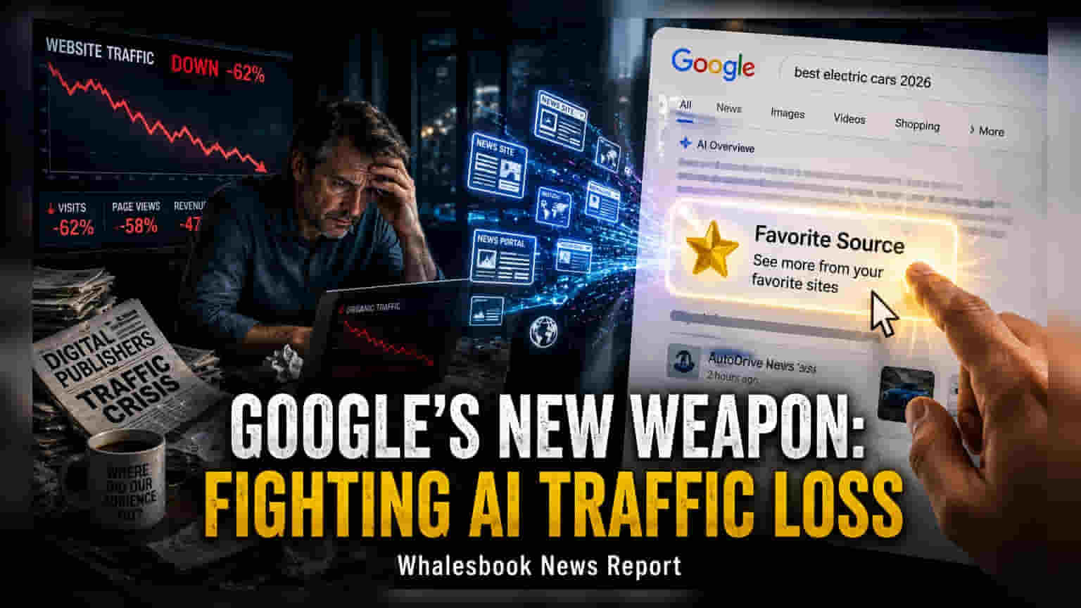 Google Debuts 'Preferred Sources' Button Amid AI Traffic Shift