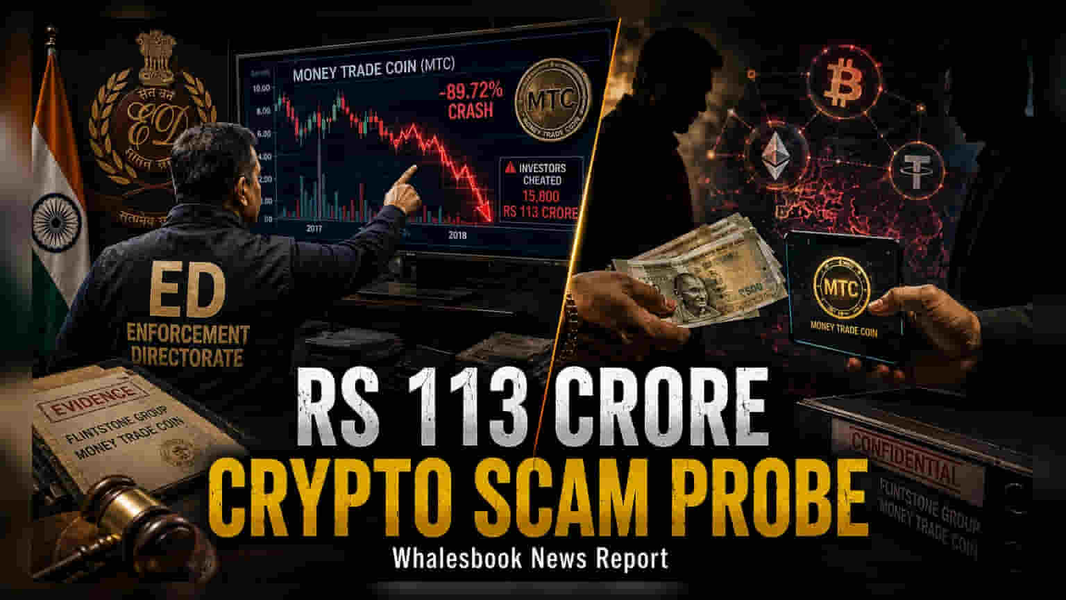 ED Raids In Rs 113 Crore 'Money Trade Coin' Crypto Scam