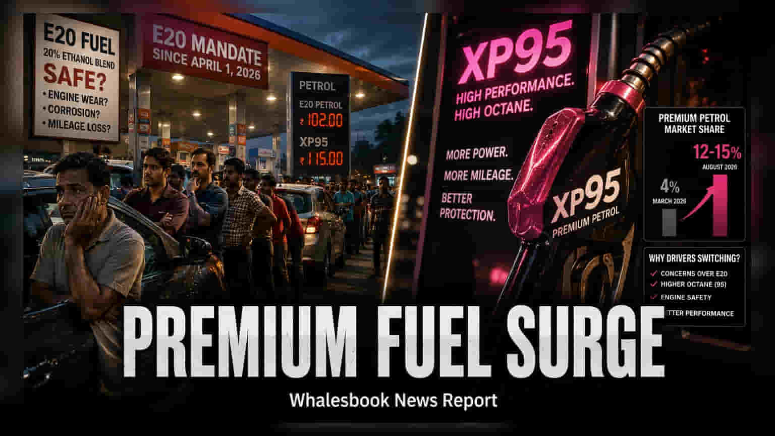 Premium Petrol Sales Rise to 15% as Drivers Avoid E20 Fuel