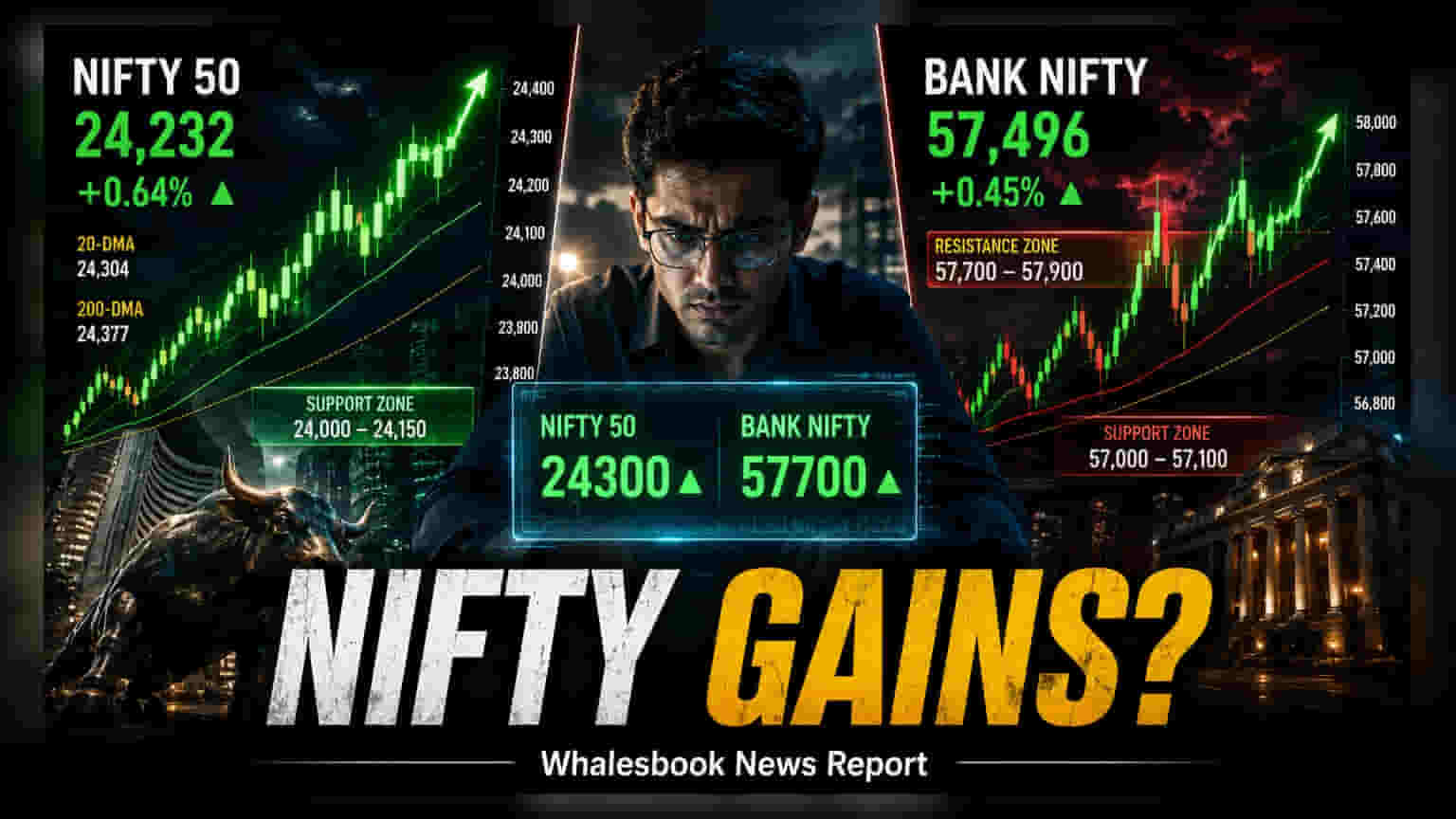 Nifty, Bank Nifty Face Key Tests After Snapping Losing Streak