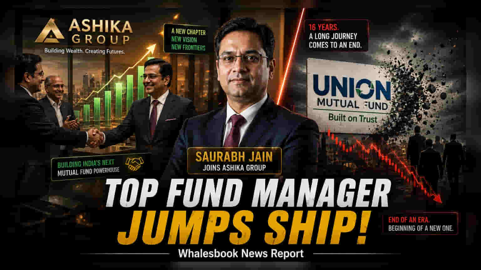 Ashika Group ने की बड़ी नियुक्ति! म्यूचुअल फंड बिजनेस के लिए 'Union MF' के दिग्गज Saurabh Jain की हुई एंट्री
