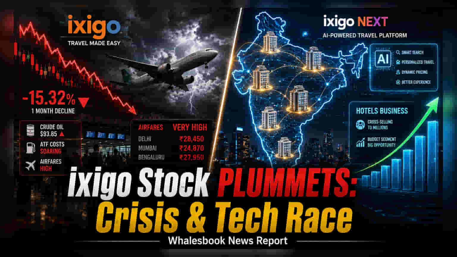 ixigo Stock Slides 15% on Margin Concerns Despite Record Profit