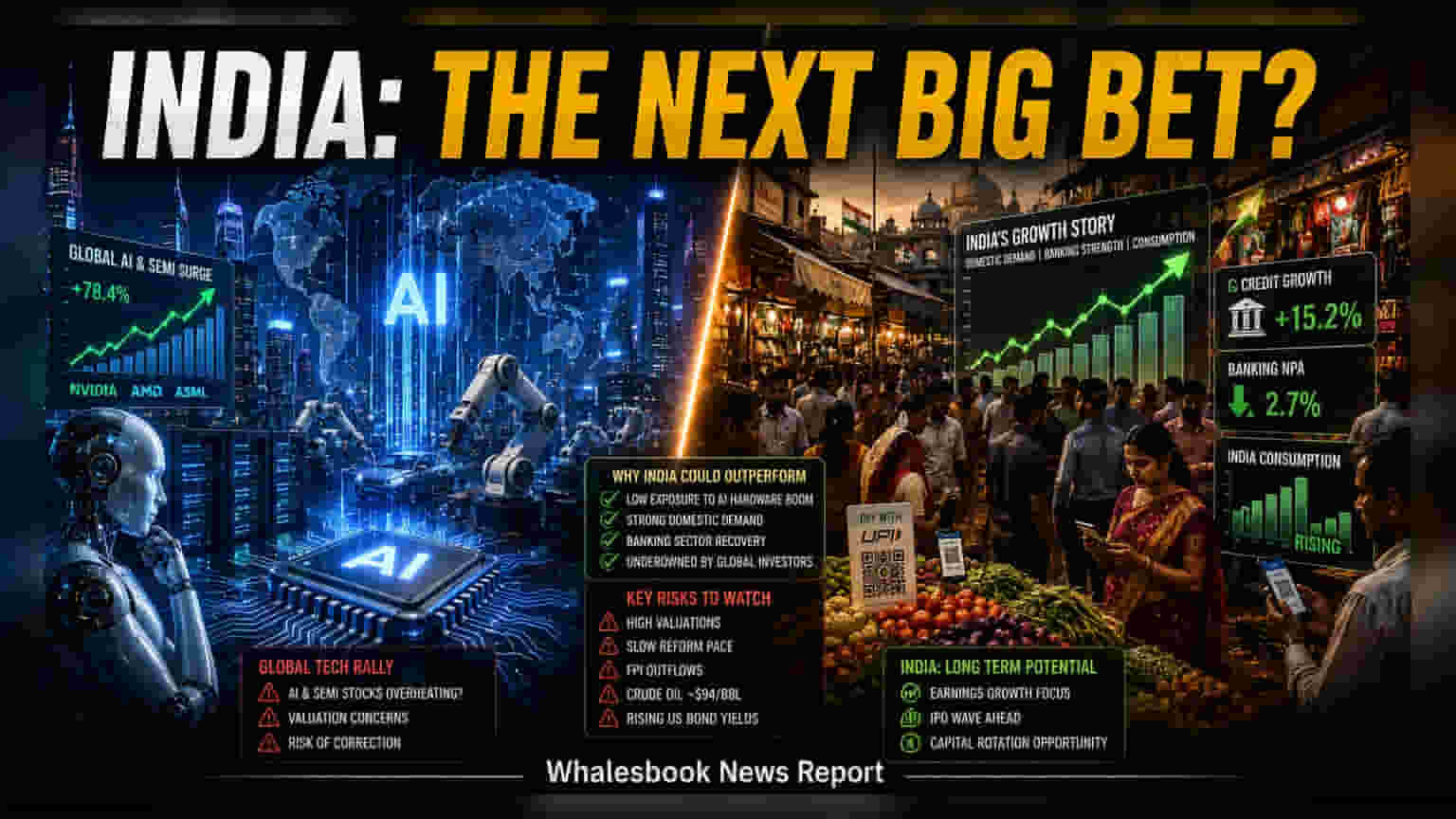 India As 'AI Hedge': Why Markets Are Debating A Reversal After 2-Year Lag