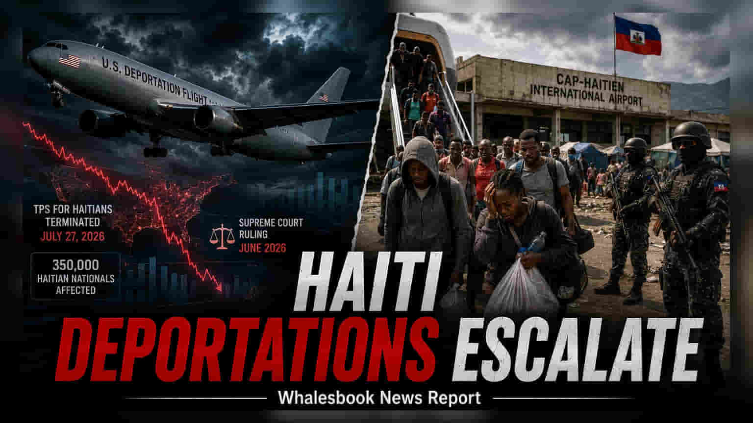 Haitians deported: અમેરિકાએ 161 હૈતીયનોને દેશનિકાલ કર્યા, TPS સુરક્ષા સમાપ્ત