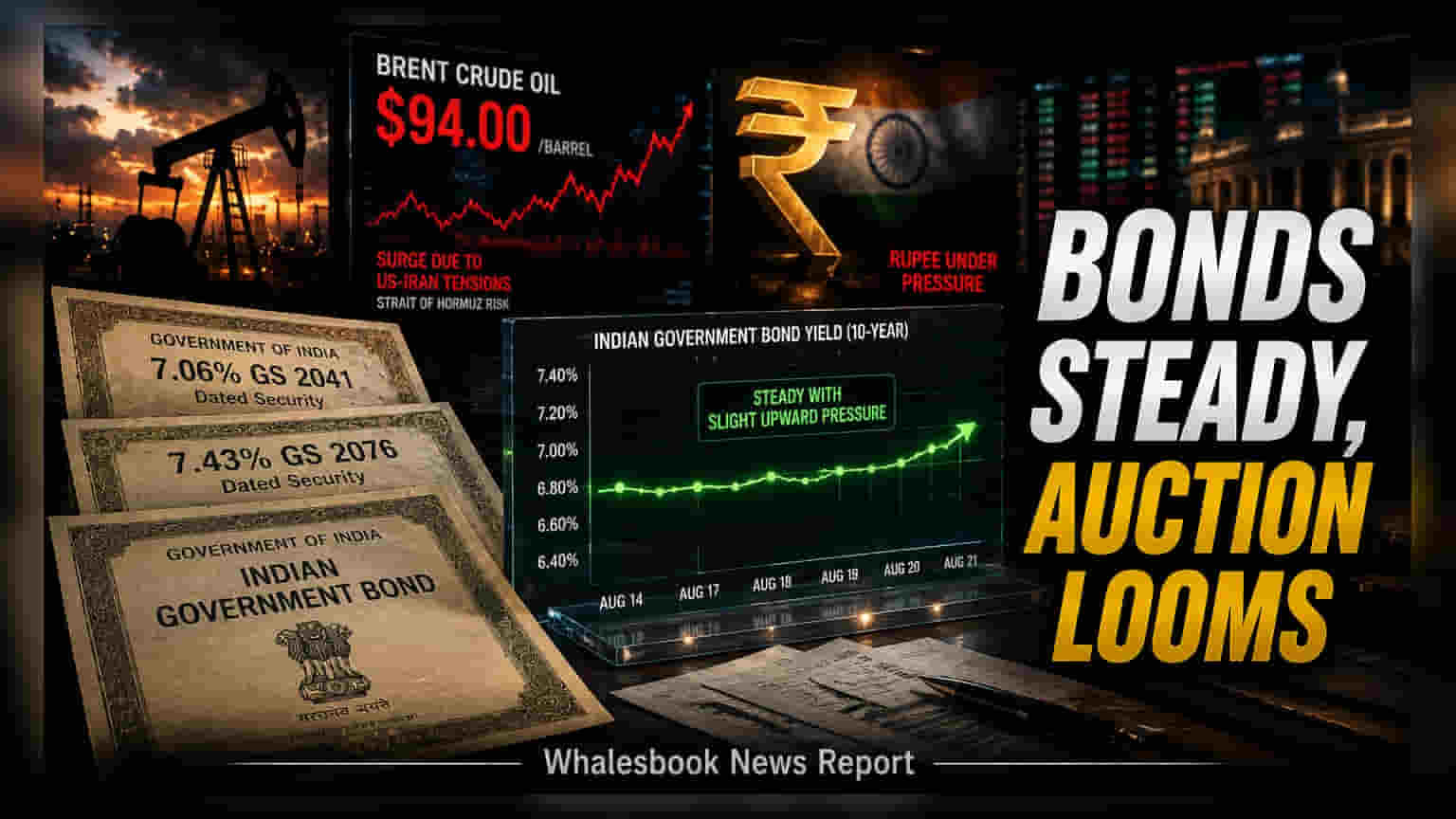 Indian Bonds Steady As Markets Eye ₹28,000 Cr Debt Auction, Oil Risks