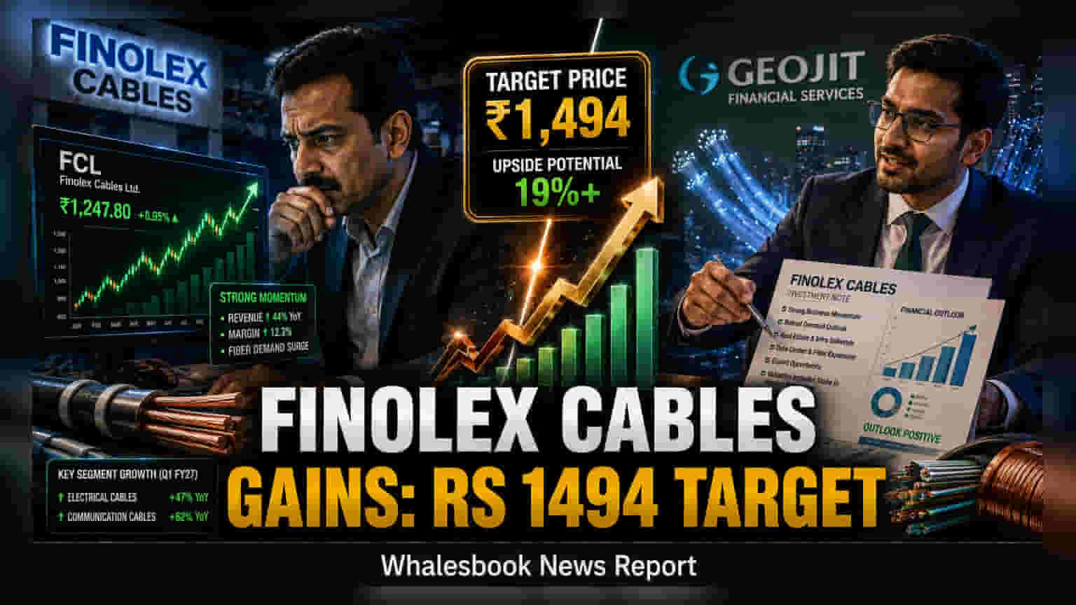 Finolex Cables: Geojit ਨੇ ਦਿੱਤਾ ₹1,494 ਦਾ ਟਾਰਗੇਟ, Q1 Revenue ਵਿੱਚ 44% ਦਾ ਵੱਡਾ ਉਛਾਲ