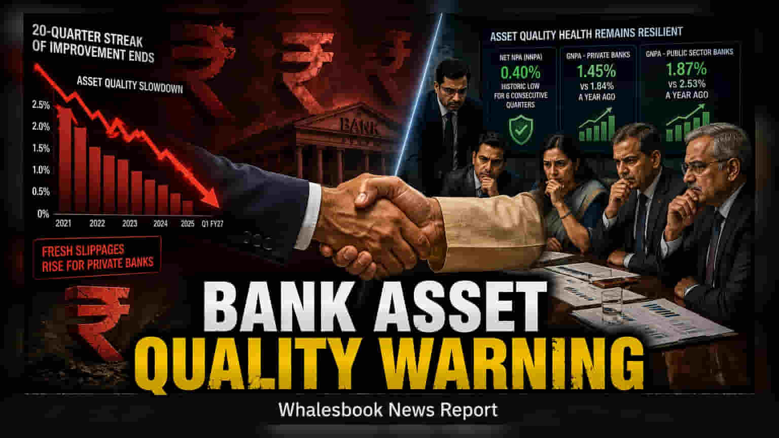 Indian Banks See Asset Quality Gains Moderate After 20-Quarter Run
