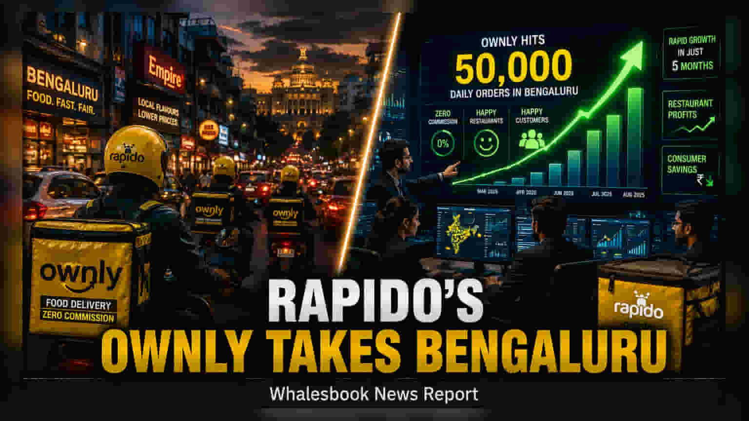 Rapido's Ownly Hits 50,000 Daily Food Orders in Bengaluru
