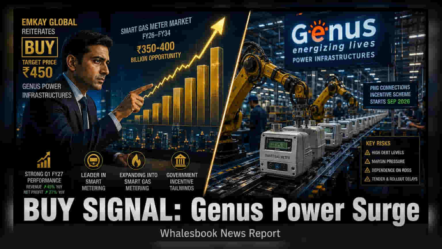 Genus Power Eyes Gas Meter Push; Brokerage Sets Rs 450 Target