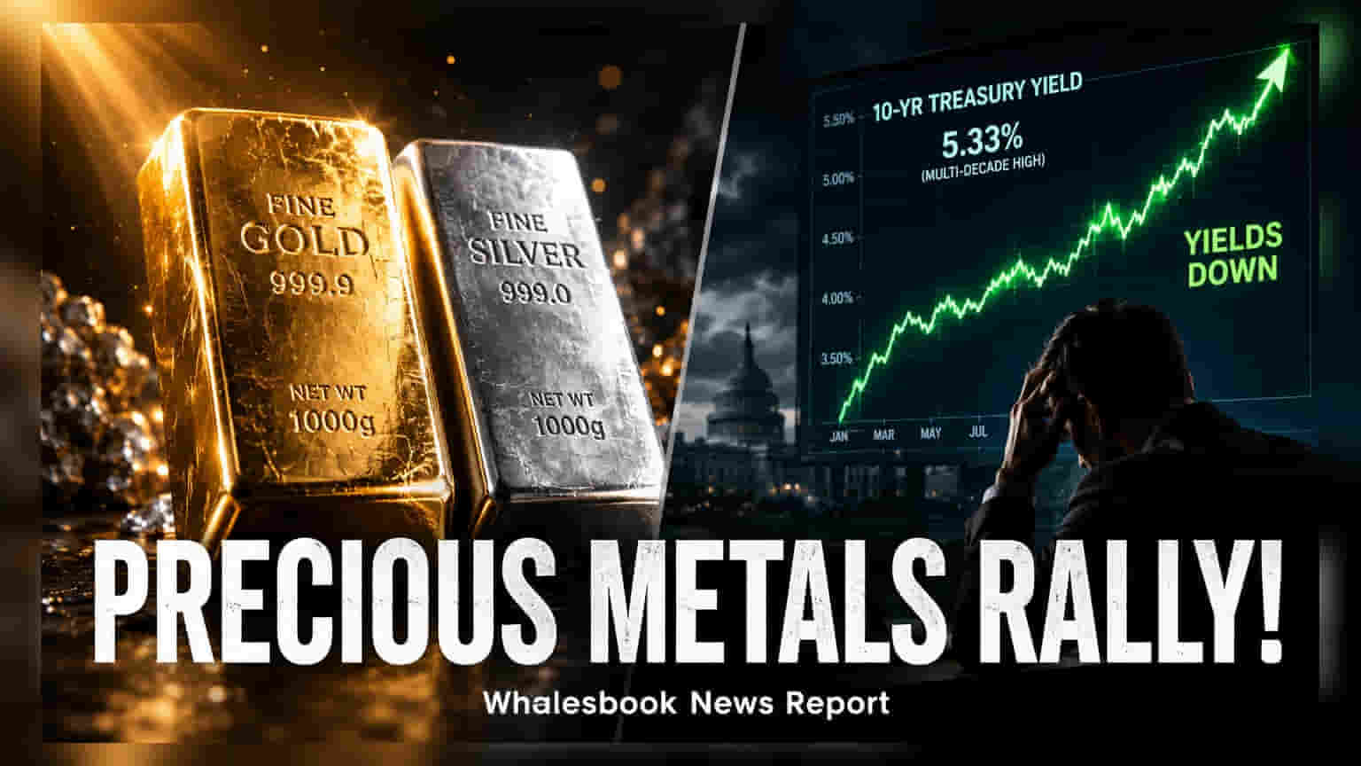 Gold, Silver Rally 5% as US Treasury Tweaks Debt Plan