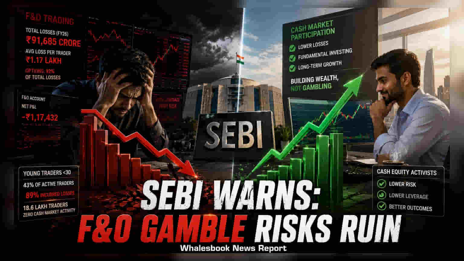 SEBI ஆய்வு: கேஷ் மார்க்கெட் முதலீடு, F&O இழப்புகளை குறைக்குமா? ரிப்போர்ட் சொல்வது என்ன!