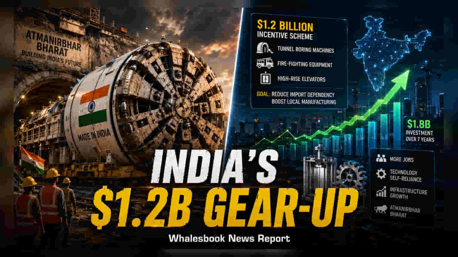 India Plans $1.2 Billion Incentive for Local Construction Equipment
