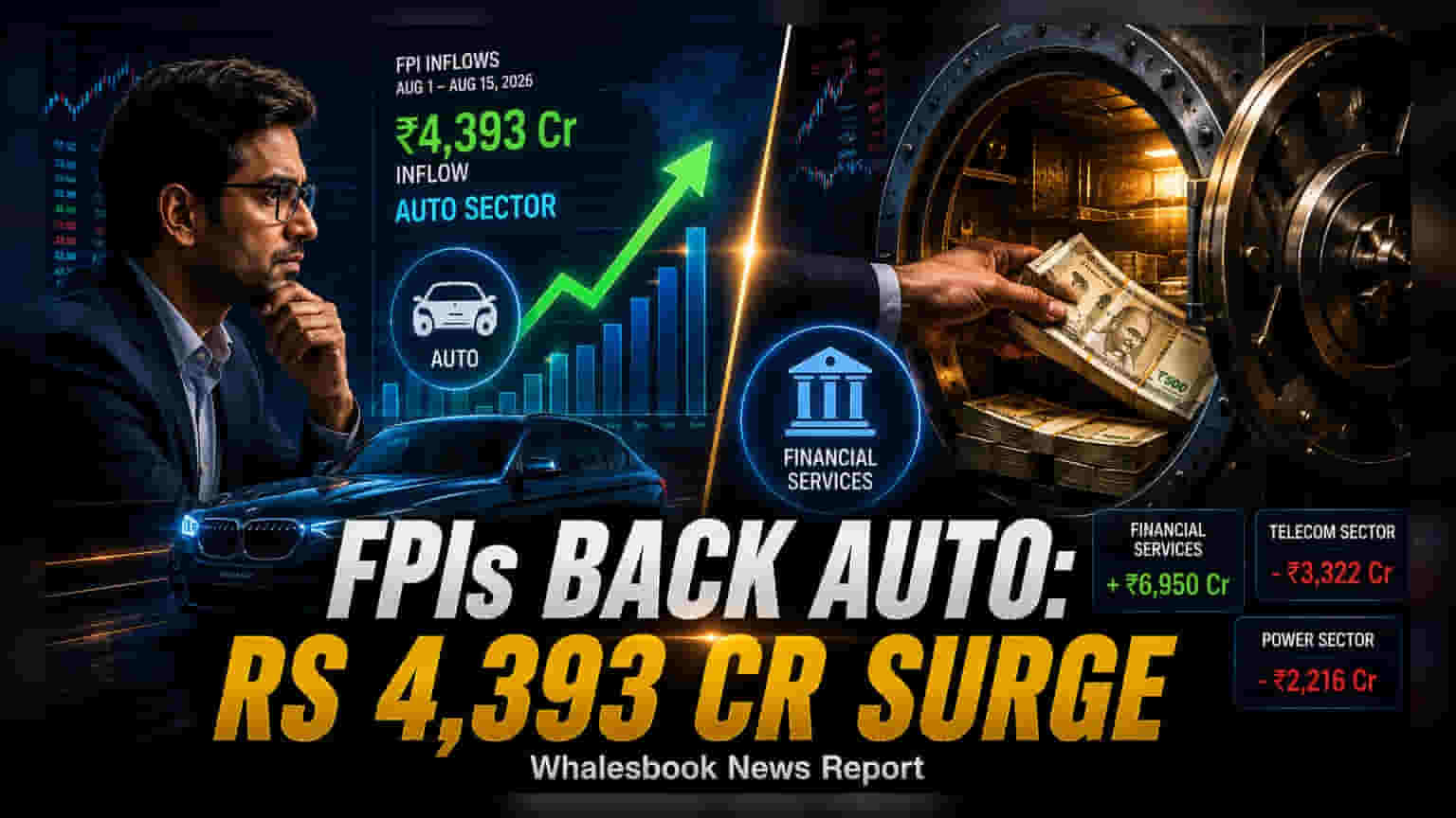 FPIలు ఆగస్టులో ఆటో షేర్లలోకి ₹4,393 కోట్లు పెట్టుబడి: కొత్త వ్యూహానికి సంకేతమా?