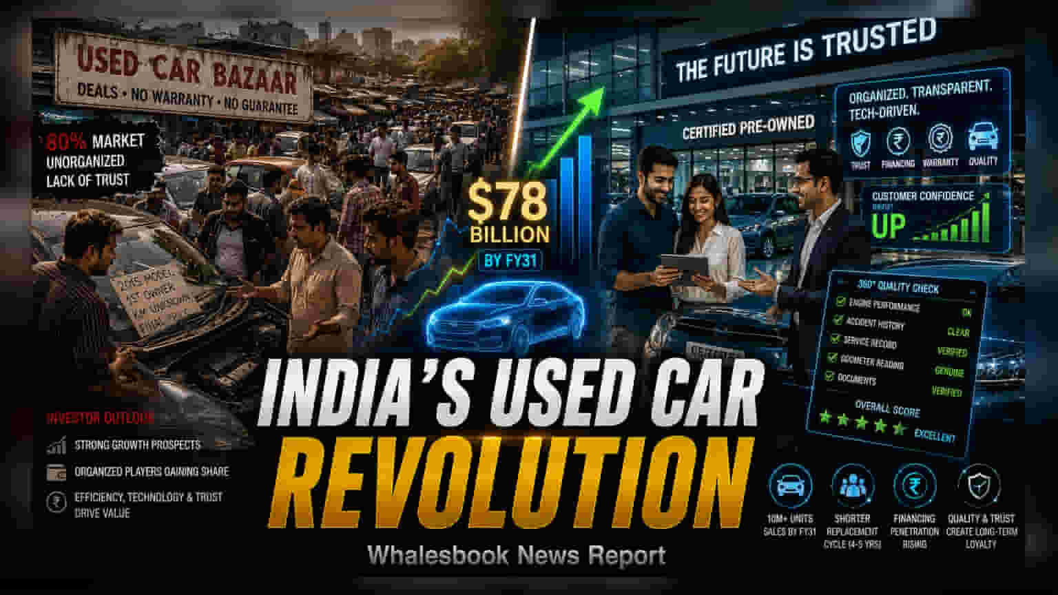 India's Used-Car Market Targets $78 Billion By FY31
