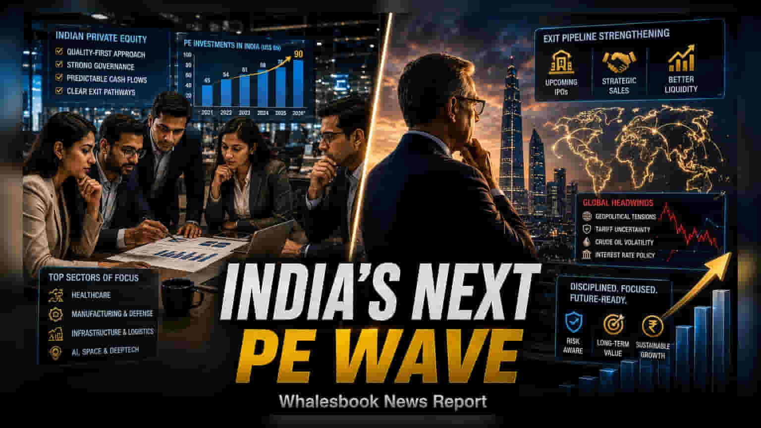 இந்திய PE சந்தை 2026: நிர்வாகத் திறனுக்கும், வெளியேற்றத் திட்டங்களுக்கும் முக்கியத்துவம்!