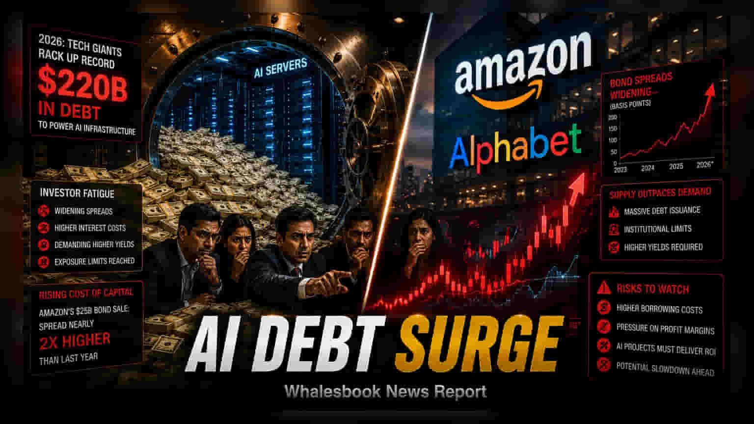Tech Giants Face Investor Fatigue As AI Debt Hits $220 Billion