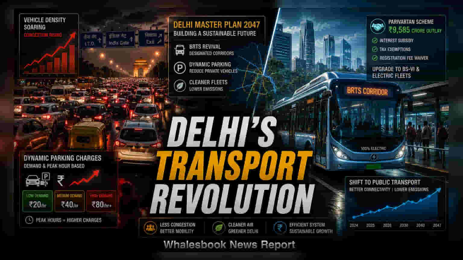 दिल्ली मास्टर प्लान 2047 लागू: ₹9,585 करोड़ की नई स्कीम, बदल जाएगा ट्रांसपोर्ट का चेहरा