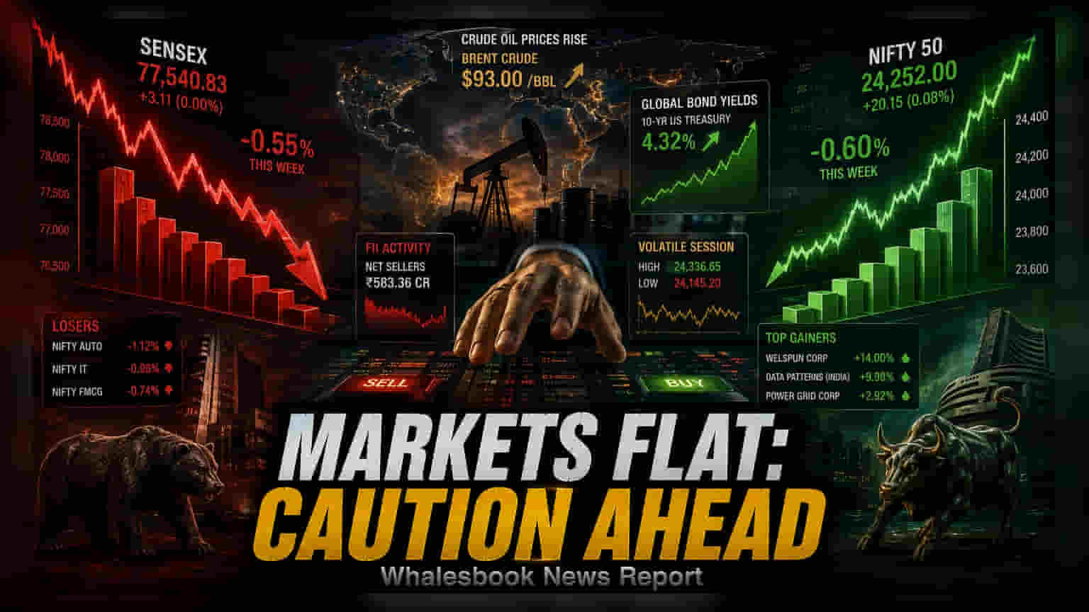 Indian Stocks End Flat on Aug 21; Welspun, Data Patterns Surge