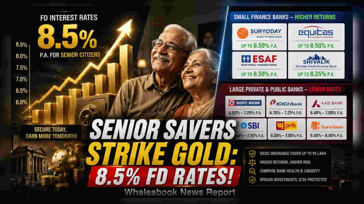 Small Finance Banks Hike Senior Citizen FD Rates to 8.5%