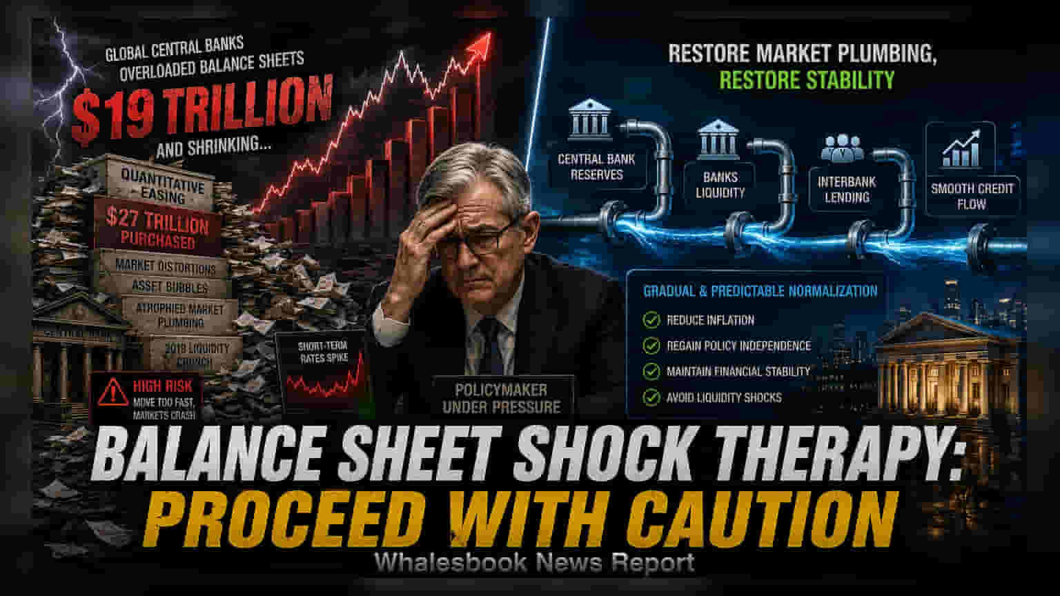 Global Central Banks To Shrink Balance Sheets With Caution