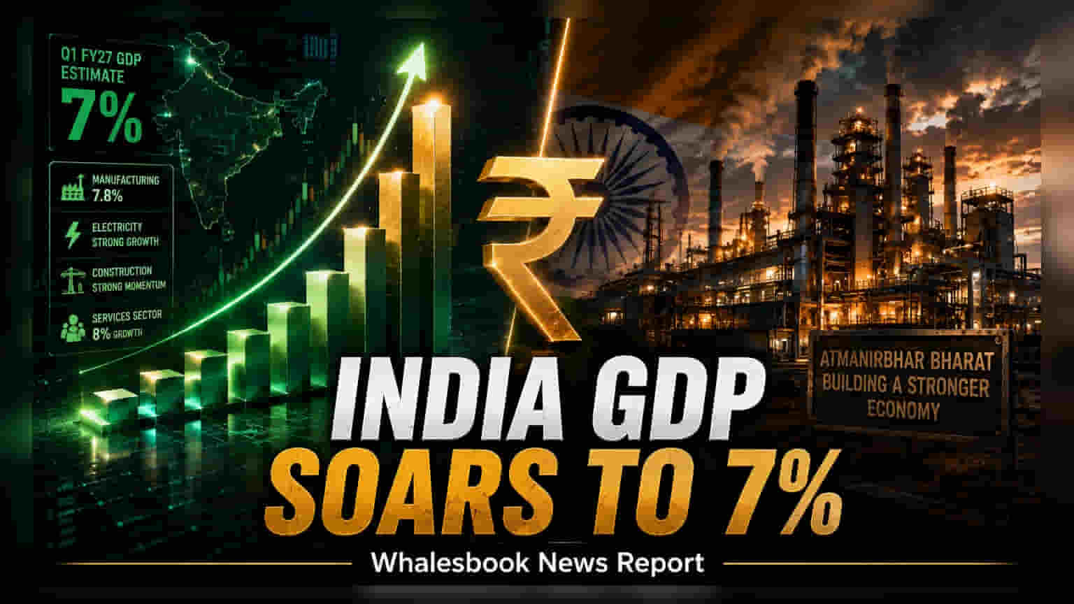 భారత GDP వృద్ధి అంచనా **7%**: తయారీ రంగం దూకుడు!