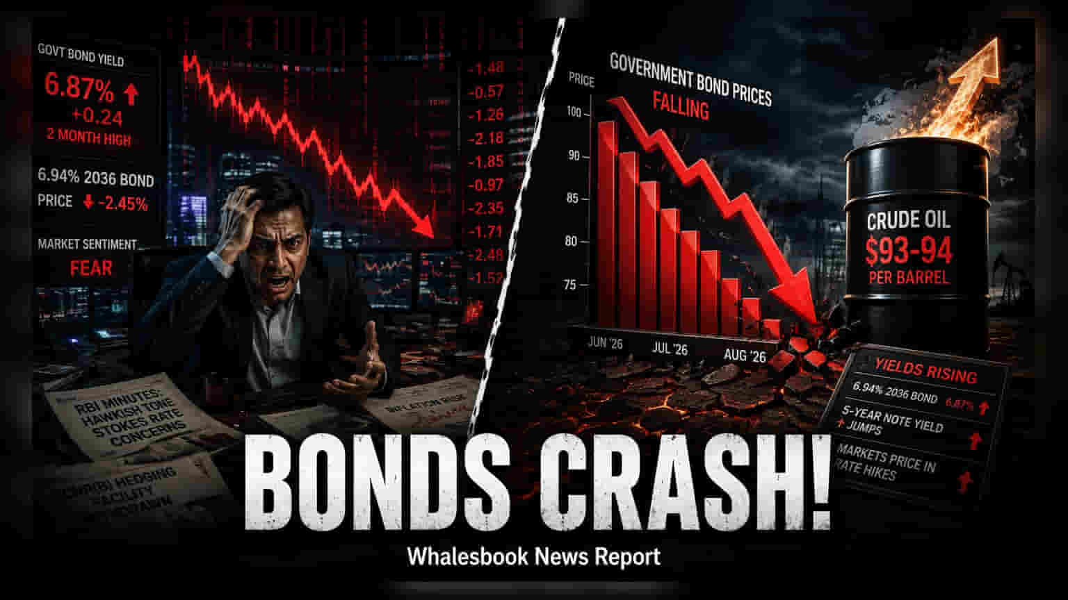 Indian Bond Yields: 2 महीने के हाई पर पहुंची यील्ड, RBI के सख्त संकेत और कच्चे तेल के दामों से मचा हड़कंप