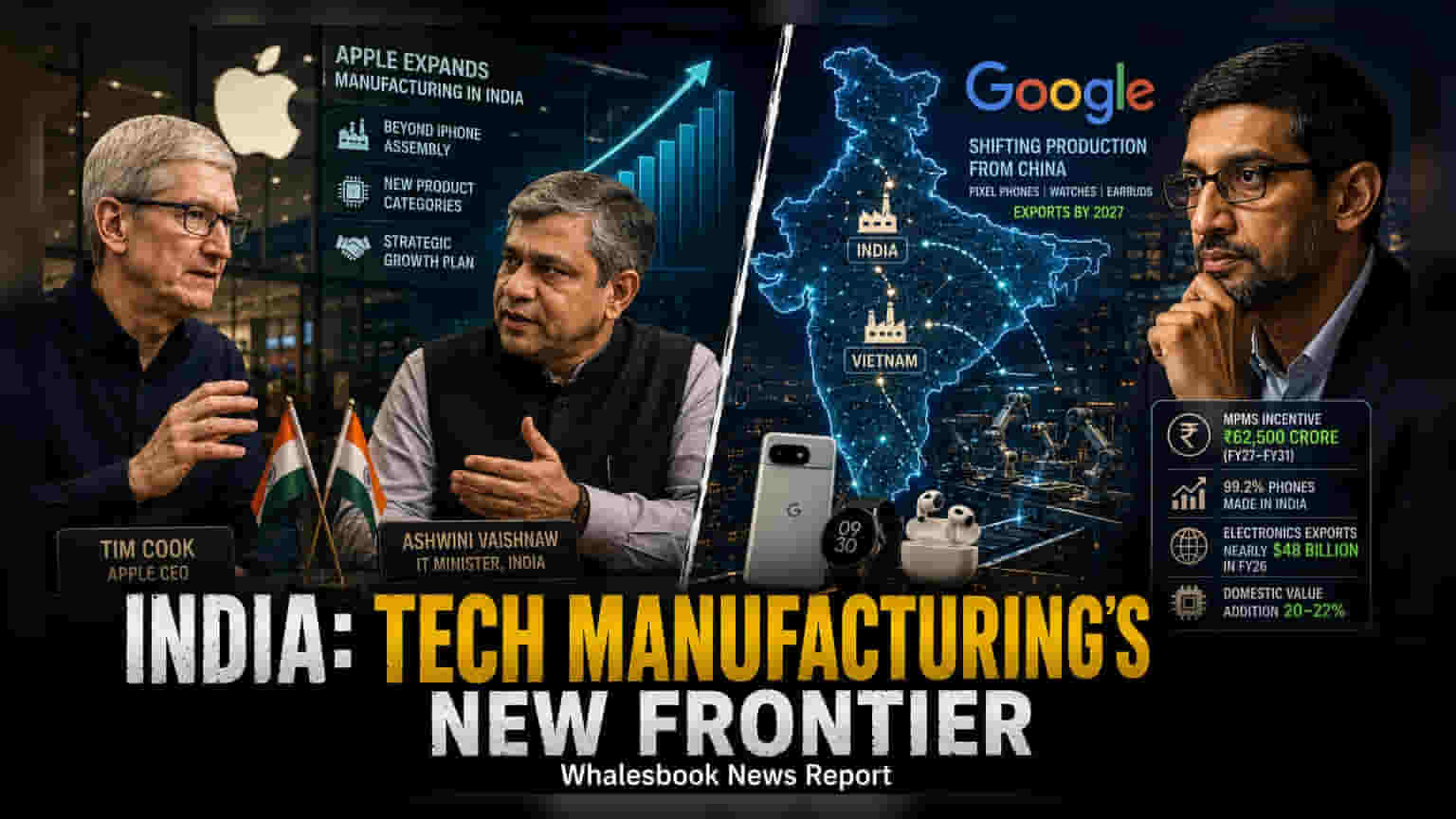 Apple, Google Eye Expanded India Manufacturing Base by 2027