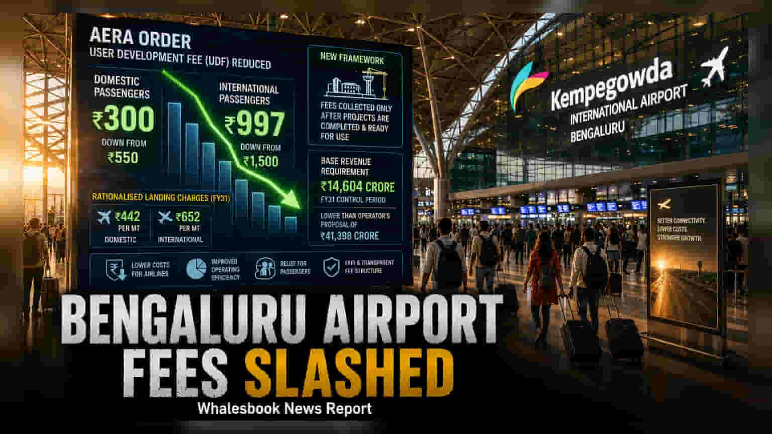 Bengaluru Airport Fees: AERAએ સપ્ટેમ્બરથી ફી ઘટાડી, જાણો શું થશે અસર