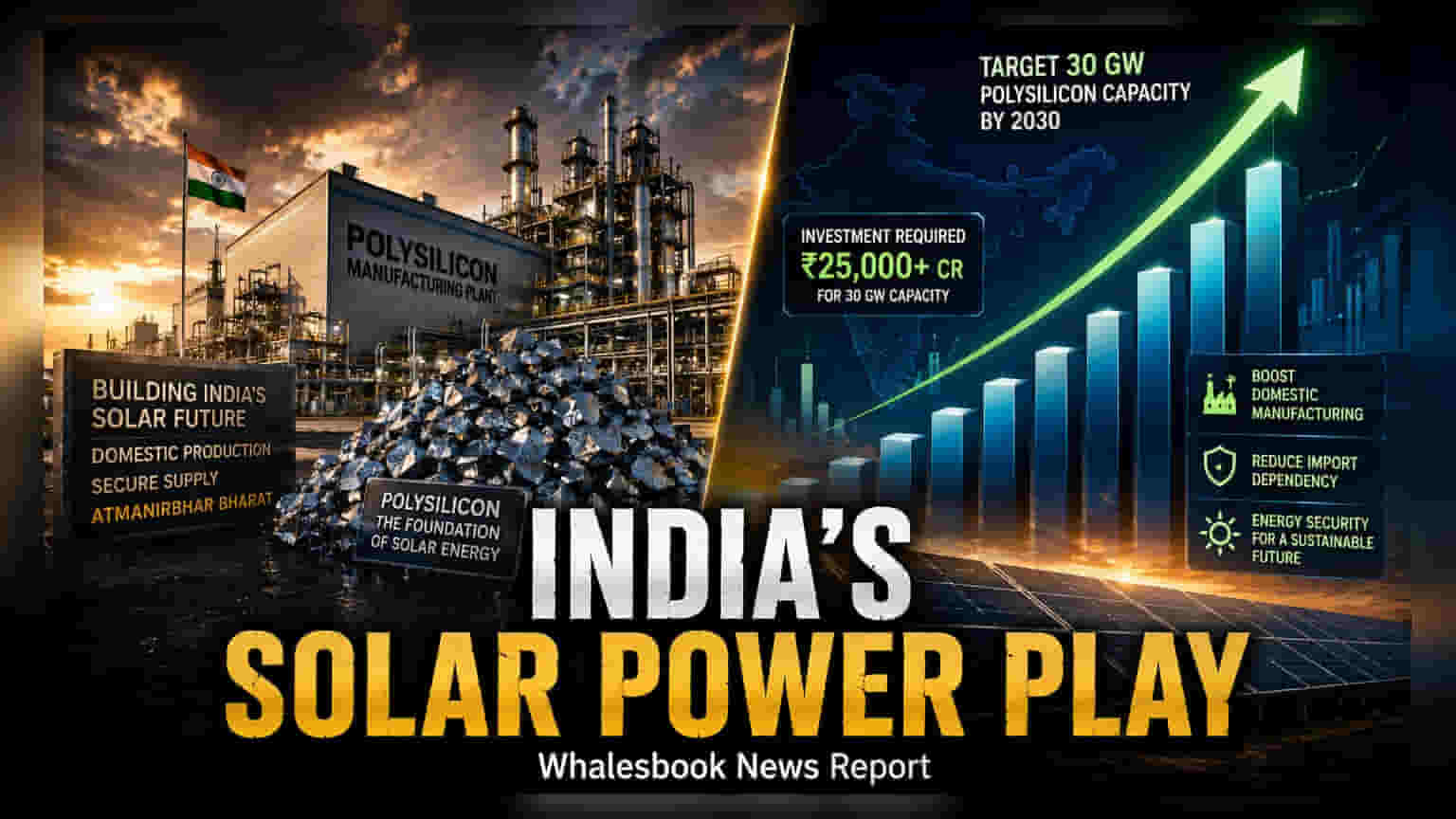 India Targets 30 GW Polysilicon Capacity With New Subsidy