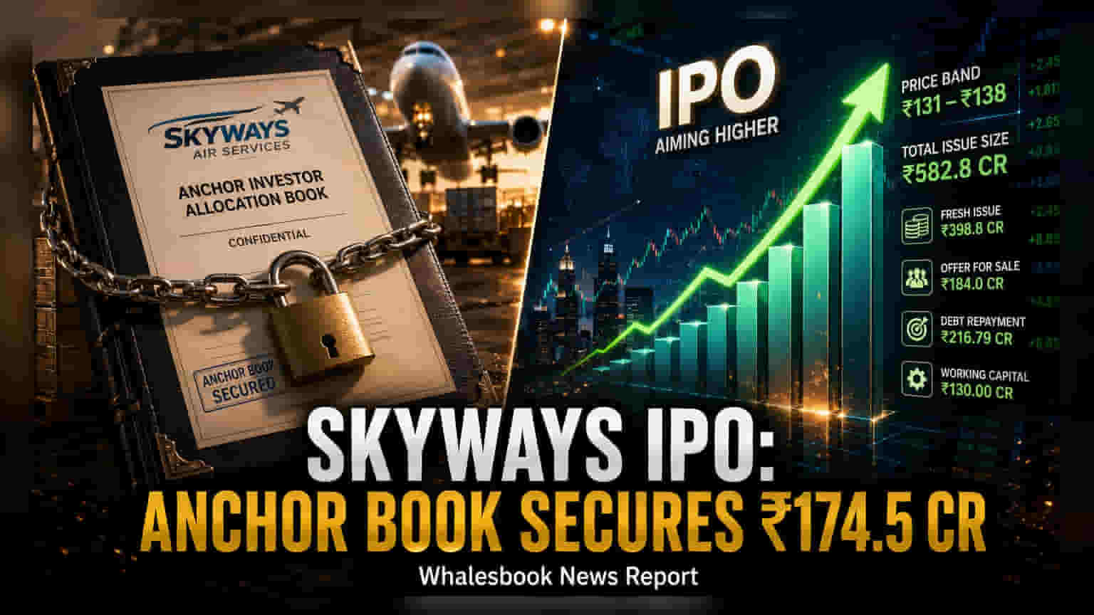 Skyways Air Services Nets ₹174.5 Crore From Anchors Ahead of IPO