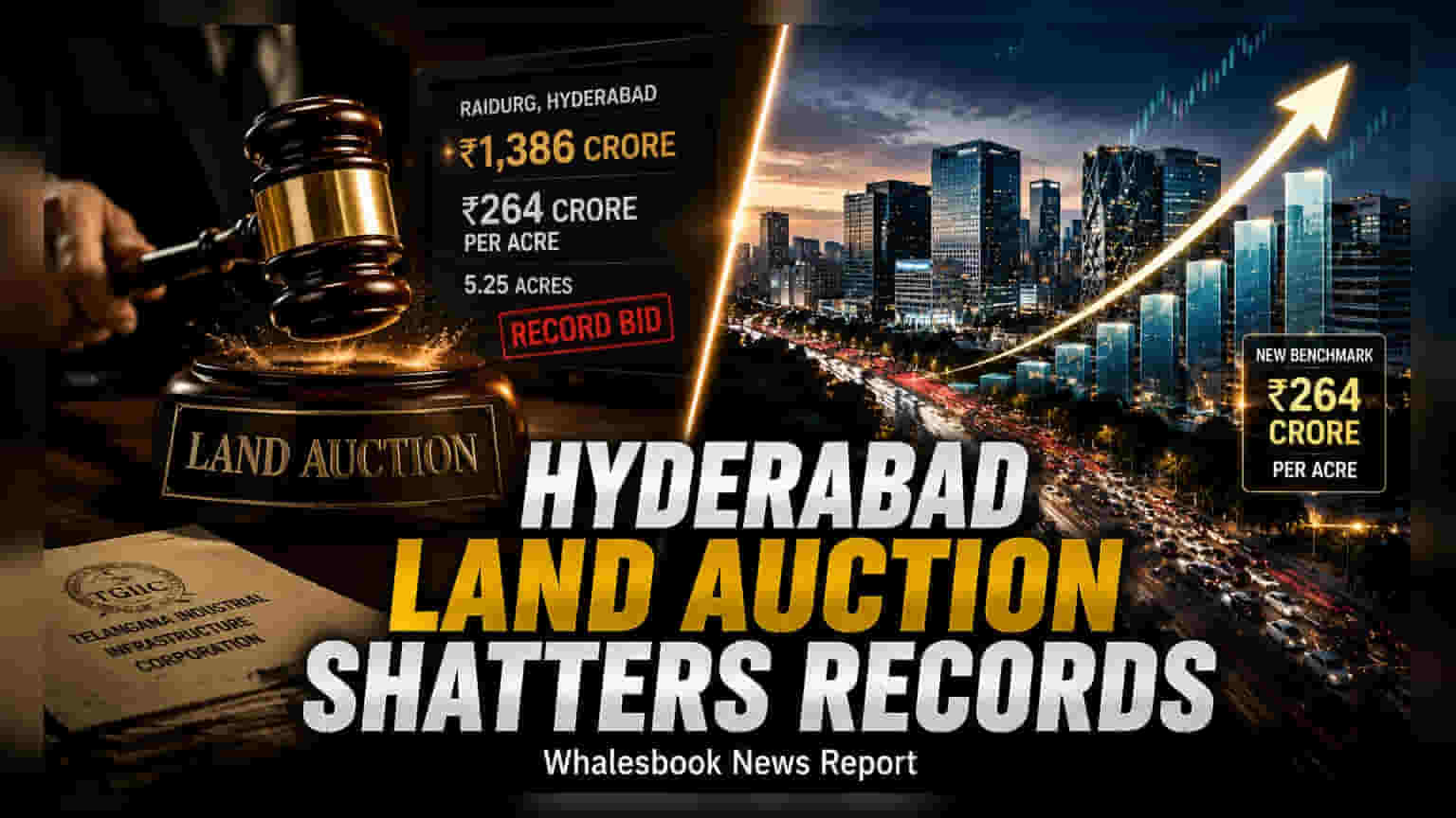 TGIIC Sells Hyderabad Raidurg Land at Record ₹264 Crore Per Acre