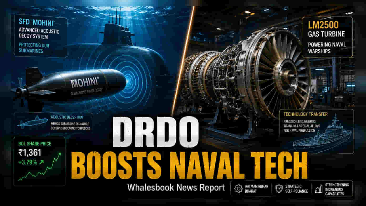 DRDOની ટેક્નોલોજી ટ્રાન્સફર: BDL ના શેર **3.8%** ઉછળ્યા, જાણો કારણ