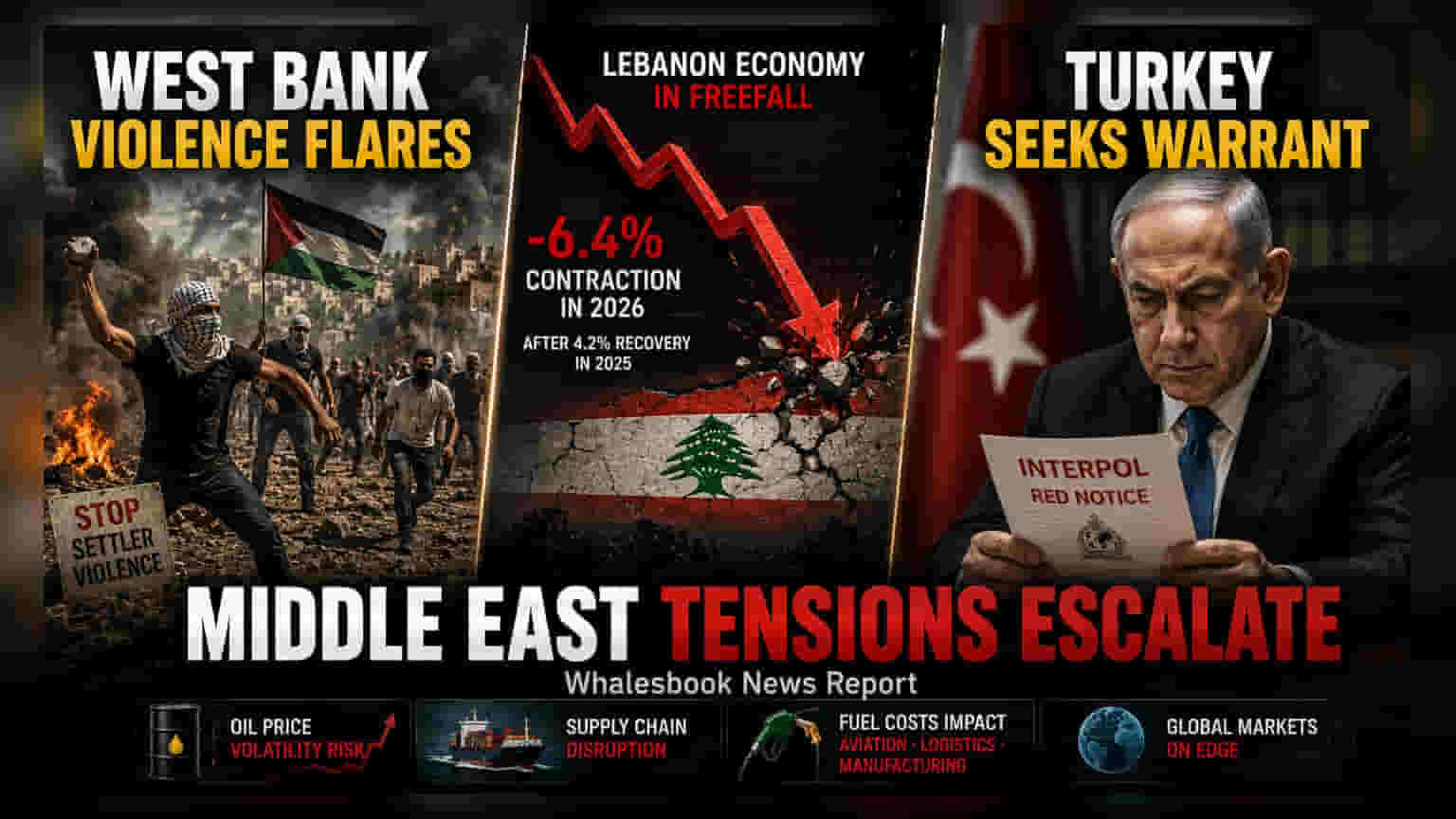 Middle East Geopolitical Risks Rise As Lebanon Economy Contracts