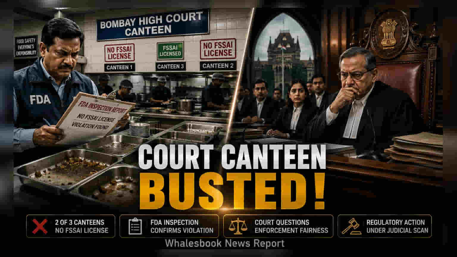 Bombay High Court Canteens Found Without Licenses After FDA Probe